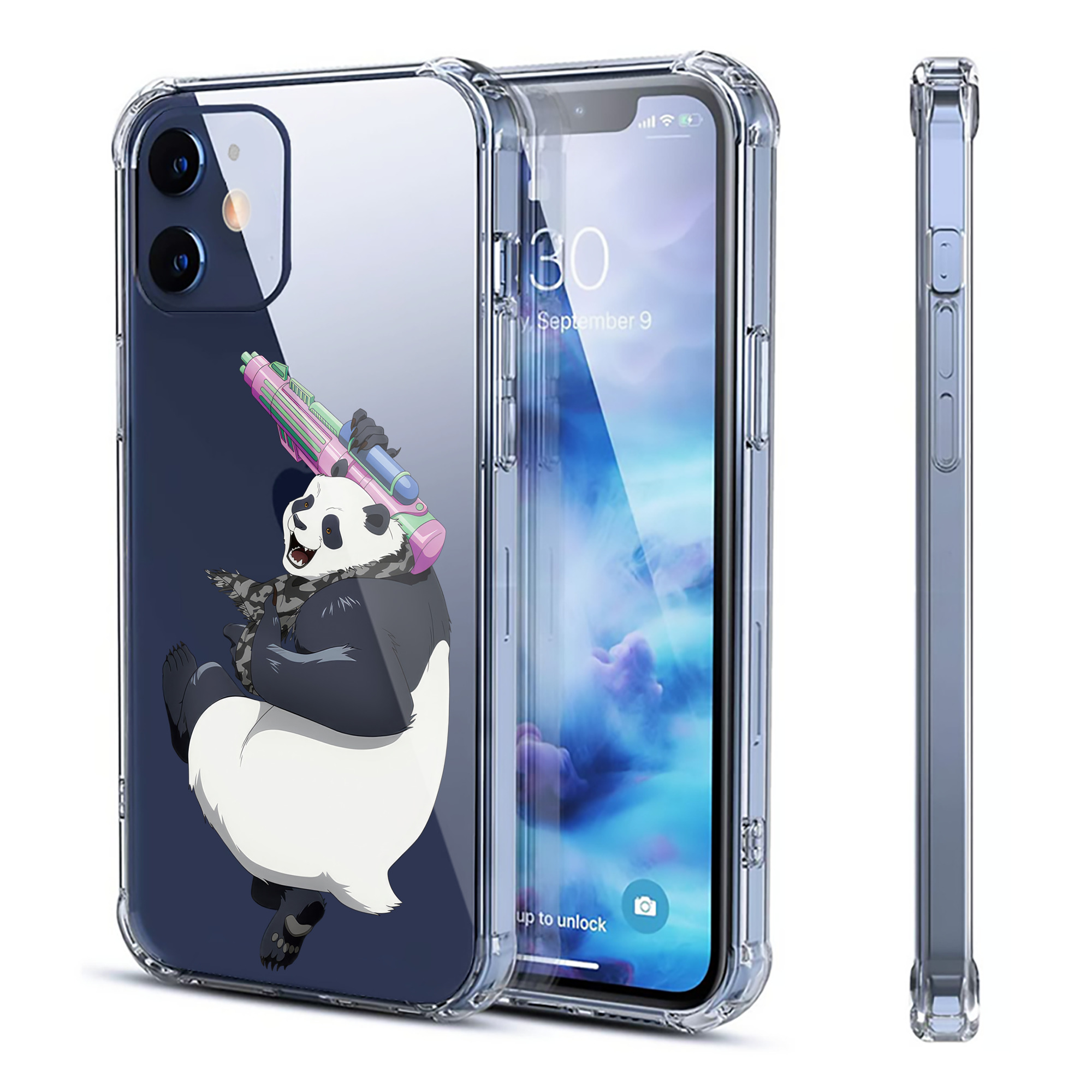 （画像用） 呪術廻戦 Jujutsu Kaisen 【iPhone 12シリーズ対応】透明スマホケース（クリアソフトケース）
